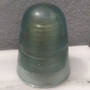 Vintage Blueish Green Beehive New York Brookfield Insulator